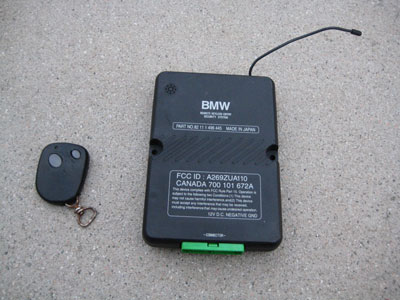Manual bmw remote keyless entry security system #1