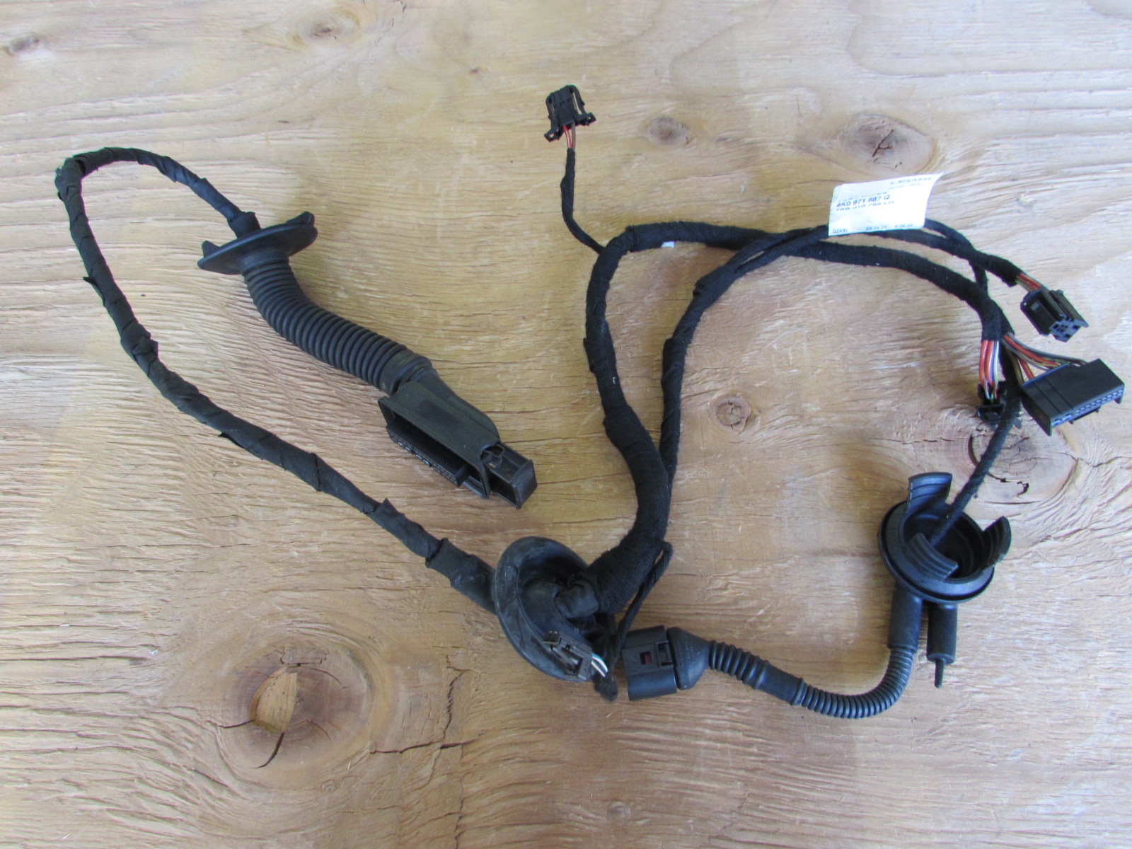 Audi OEM A4 B8 Door Wiring Harness, Rear Left 8K0971687Q 2009 2010 2011 ...