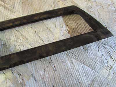 BMW Dash Vent Poplar Wood Trim Panel Braun, Left 51457063137 E60 525i ...